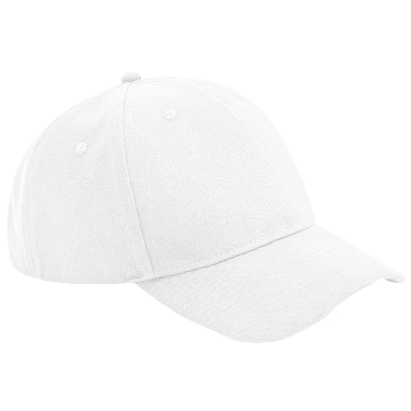 Image of Beechfield Beechfield Men Cotton 5 Panel Baseball Cap in White White One Size Male 5063107096296