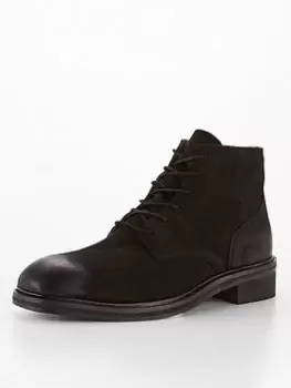Image of Superdry Vintage Officer Boots - Black, Size 7, Men