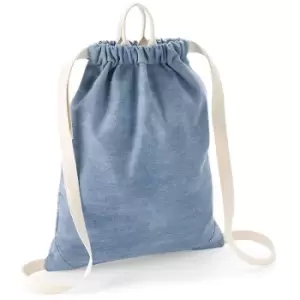 Image of Denim Gymsac (One Size) (Light Denim) - Bagbase