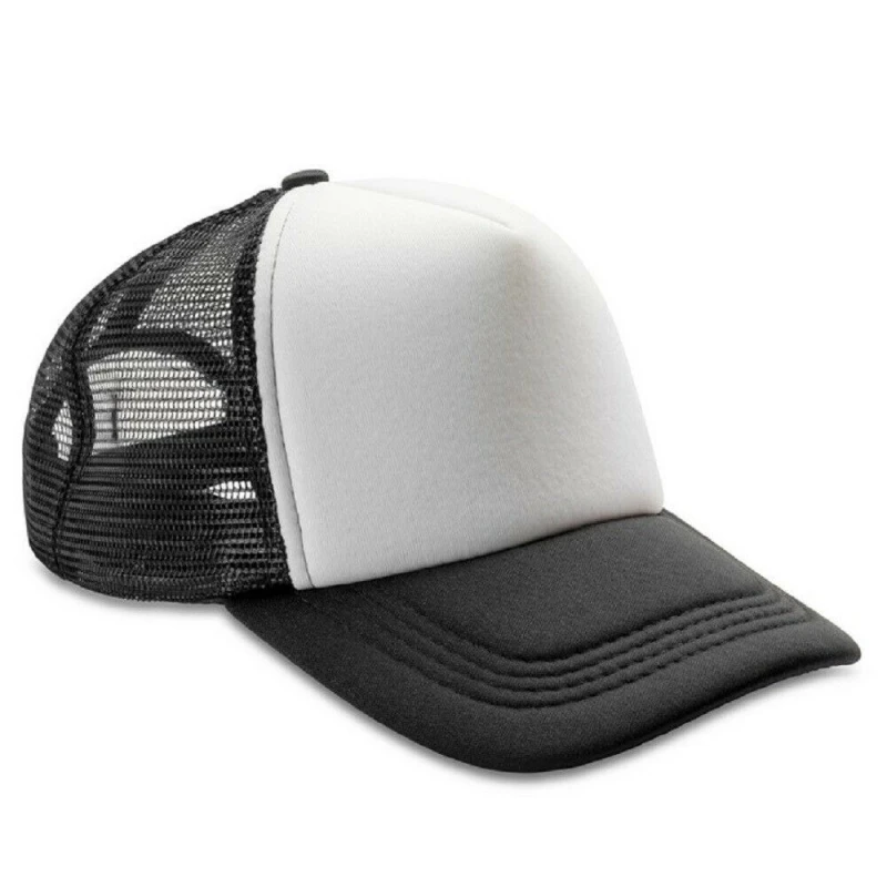 Image of Result Result Men Core Detroit 1 2 Mesh Truckers Cap in Black One Size Male 5059444440854