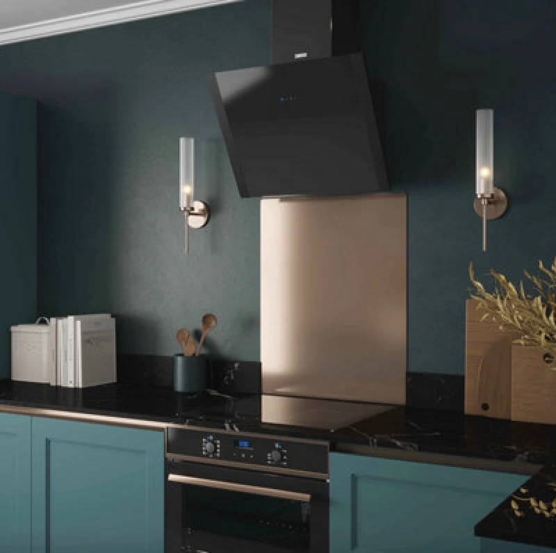 Image of Forgeworks Copper Shimmer Stainless Steel - Self Adhesive - Metal Kitchen Splashback 600mm X 750mm X 0.9mm