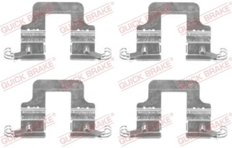Image of QUICK BRAKE Brake pad fitting kit QUICK BRAKE 109-1766
