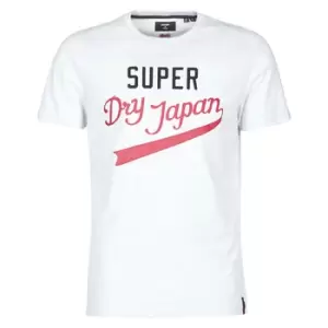 Image of Superdry COLLEGIATE GRAPHIC TEE 185 mens T shirt in Grey - Sizes XXL,S,M,L,XL,XS