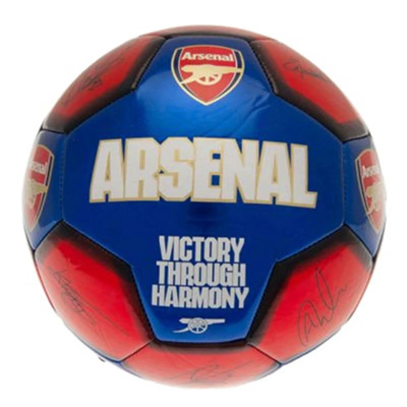 Image of Nal Fc Printed Signature Mini Football Red/blue/yellow (1)