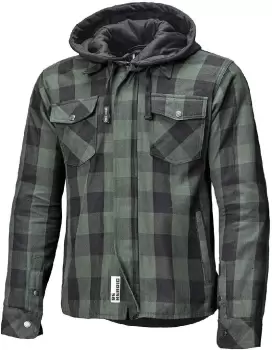Image of Held Lumberjack II Motorcycle Textile Jacket, black-green Size M black-green, Size M