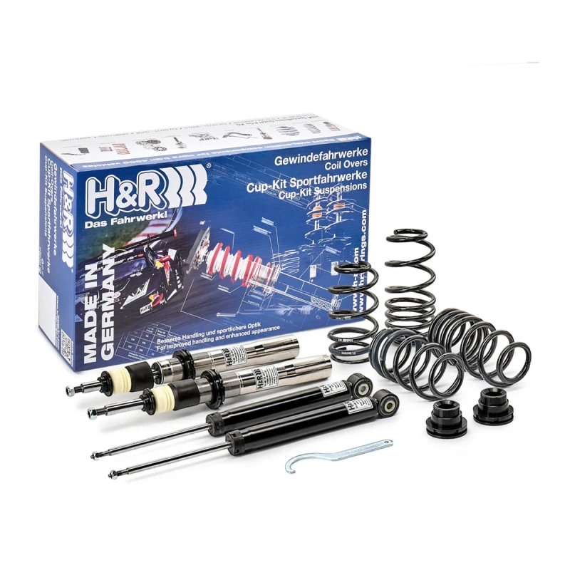 Image of H&R 35258-1 Suspension Kit, coil springs / shock absorbers Twin-Tube stainless coil over Rear Axle Suspension Kit,coil springs / shock absorbers (190