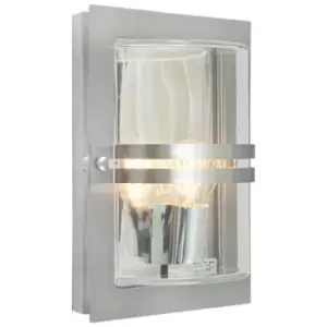 Image of Elstead - 1 Light Outdoor Flush Wall Light Stainless Steel IP54, E27