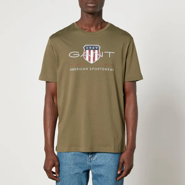 Image of GANT Archive Shield Cotton-Jersey T-Shirt - XL