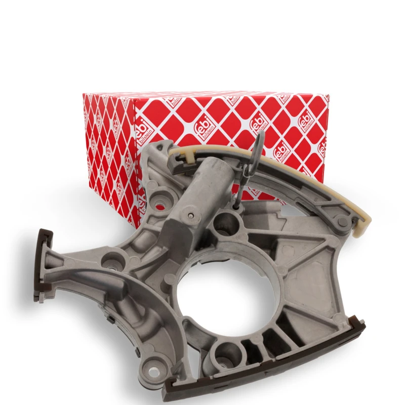 Image of FEBI BILSTEIN 47355 Tensioner, timing chain Upper Left, with gasket/seal Tensioner,timing chain (571)
