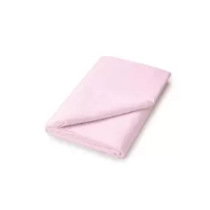 Image of Helena Springfield Brushed Cotton Kingsize Flat Sheet, Baby Pink