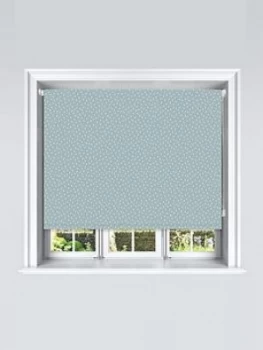 Image of Semi Circle Ditsy Printed Roller Blind 180x140, Aqua, Size 90X140Cm