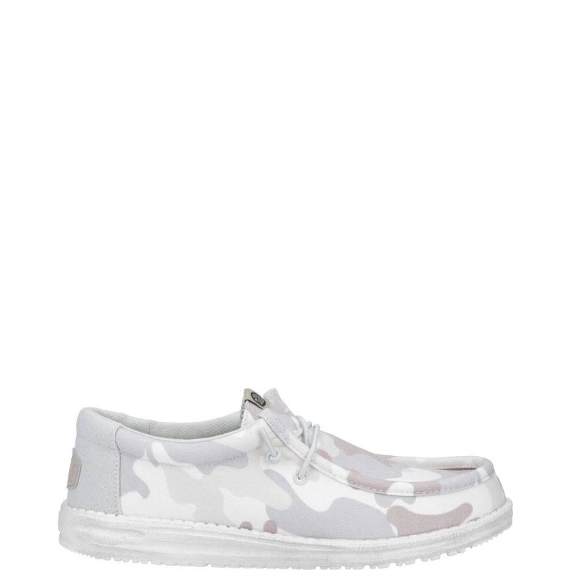 Image of HEYDUDE Wally Washed Camo Shoe Grey female 11 (45)