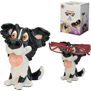 image of Arora Border Collie Dog 8014-Optipaws Glasses Holder by Little Paws, Multicolour, One Size