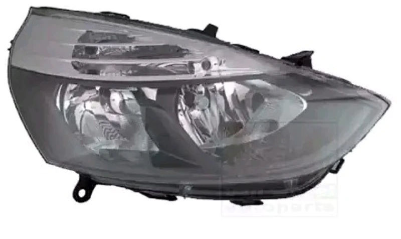 Image of VAN WEZEL 4373964 Headlights H7/H1, Right, with motor for headlamp levelling Headlight (259)