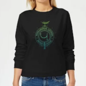 Image of Harry Potter Wingardium Leviosa Womens Sweatshirt - Black - XXL