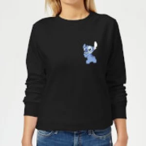 Image of Disney Stitch Backside Womens Sweatshirt - Black