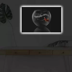 Image of 4570DHDACT-074 Multicolor Decorative LED Lighted Canvas Painting