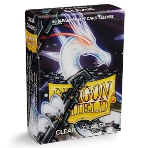 Image of Dragon Shield Japanese Size Clear Card Sleeves - 60 Sleeves