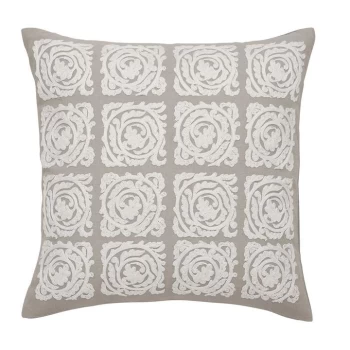 image of Morris and Co Pure Bachelors Button Cushion - CLOUD GREY