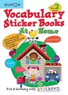 Image of vocabulary sticker books at home