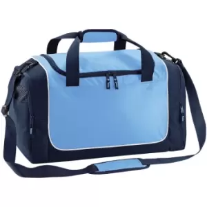 Image of Teamwear Locker Duffle Bag (30 Litres) (Pack of 2) (One Size) (Sky/French Navy/White) - Quadra