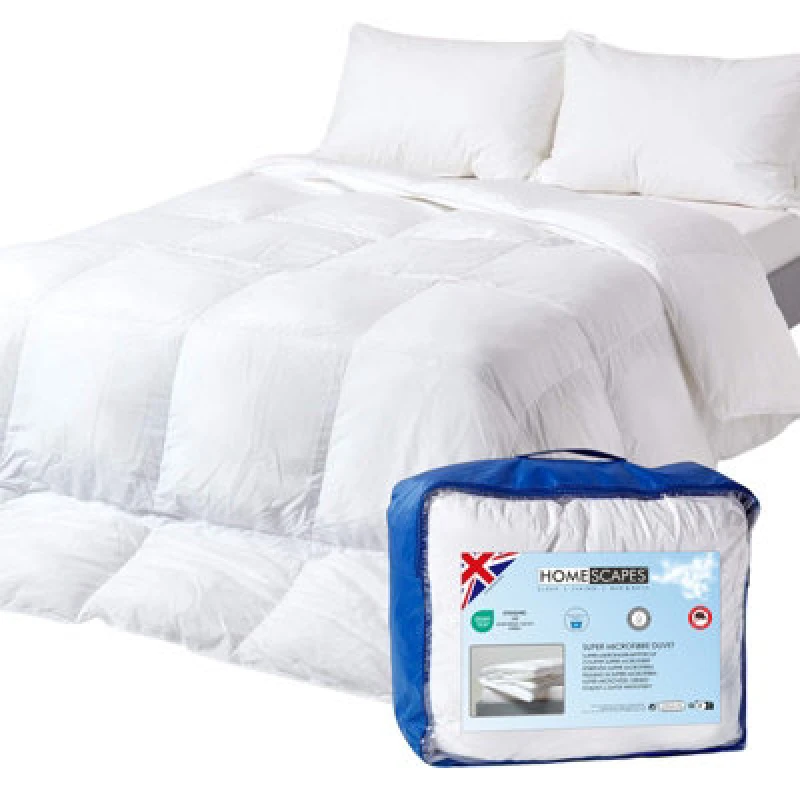 Image of Homescapes Luxury Hotel Soft As Down Super Microfibre 2.5 Tog Single Summer Duvet