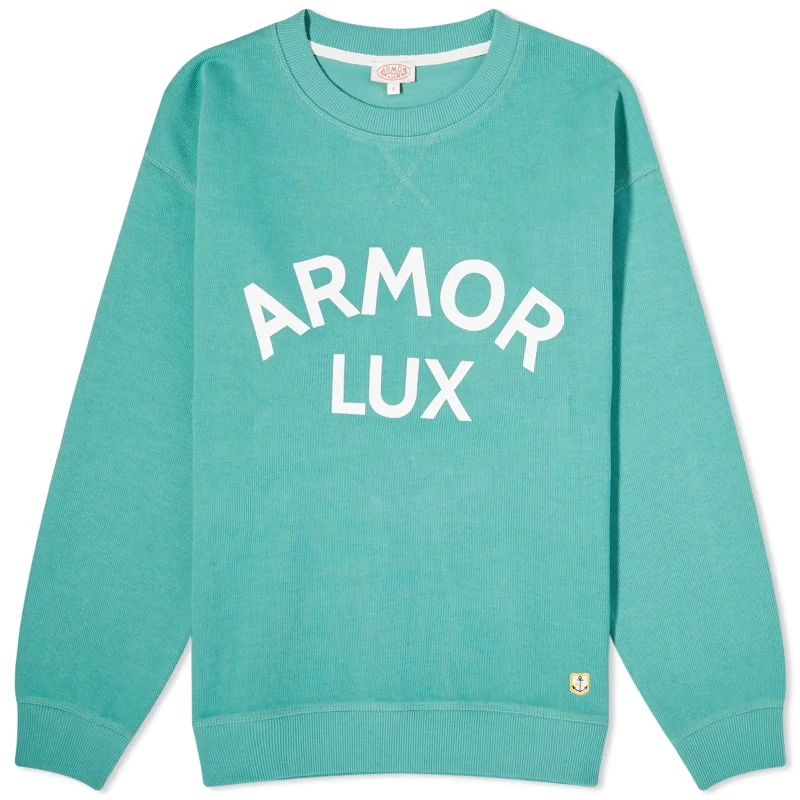 Image of Armor-Lux Womens screen-printed sweatshirt Armor-Lux Heritage Vert Female 4XL