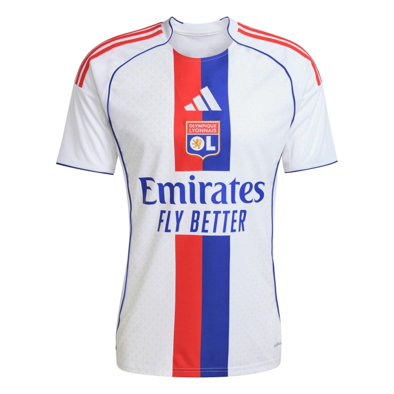 Image of adidas Lyon Home Shirt 2025 2026 Adults White male L