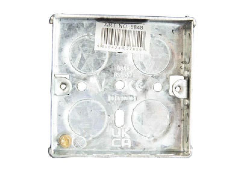 Image of Dencon 8848Nb Metal Back Box 1-Gang 16mm Dcn8848Nb