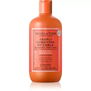 image of Revolution Haircare My Curls 3+4 Deeply Condition My Curls Deeply Regenerating Conditioner for Curly Hair 400ml