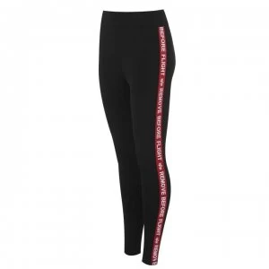 image of Alpha Industries RBF Tape Leggings - Black Red