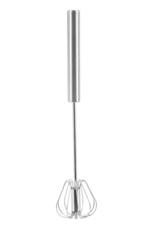 Image of Premier Housewares Zamin Press And Spin Medium 30cm Whisk Silver