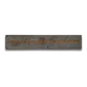 Image of Supercalifragilistic Grey Wash Wooden Message Plaque