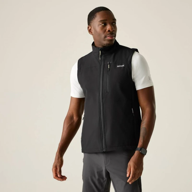 Image of Regatta Mens Arana Waterproof Softshell Gilet in Black Size: Medium Black Male M
