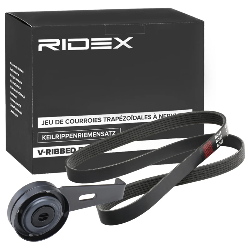 Image of RIDEX 542R0756 V-ribbed belt set V-Ribbed Belt Set (542)