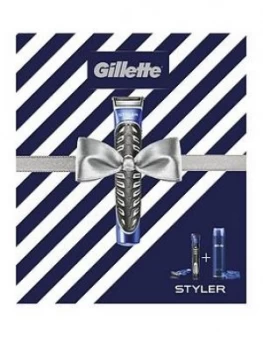 image of Gillette All Purpose Styler + Shaving Gel 200ml Gift Set