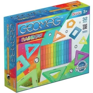 Image of Rainbow 32 Pieces Geomag Construction Set