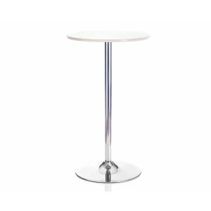 image of TC Office Astral High Bar Table with Trumpet Base 600mm, White