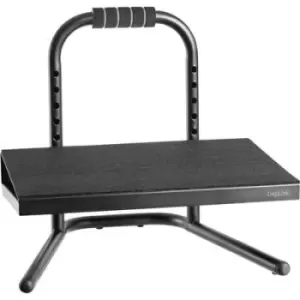 LogiLink EO0007 EO0007 Footrest (W x D) 400 mm x 339mm Ergonomic, Height-adjustable, Foam-coated Black