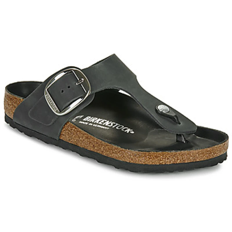 Image of BIRKENSTOCK Gizeh Big Buckle womens Flip flops / Sandals (Shoes) in Black