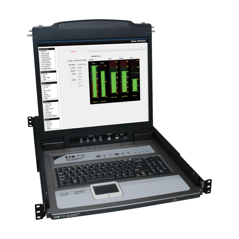 Image of Tripp Lite B020-U08-19-K NetDirector 8-Port 1U Rack-Mount Console KVM