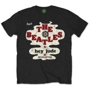 Image of The Beatles Hey Jude/Revolution Mens Large T-Shirt - Black