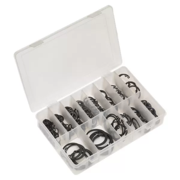 Image of Genuine SEALEY AB017CC Circlip Assortment 200pc Internal & External Metric