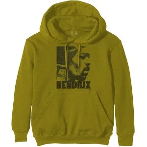 image of Jimi Hendrix - Let Me Live Unisex Large Hoodie - Green