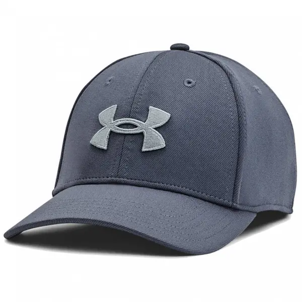 image of Under Armour Mens Blitzing Cap GRAY/Harbor Blue - S/M