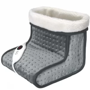 Electric Foot Warmer Grey 6 Heat Settings 100W