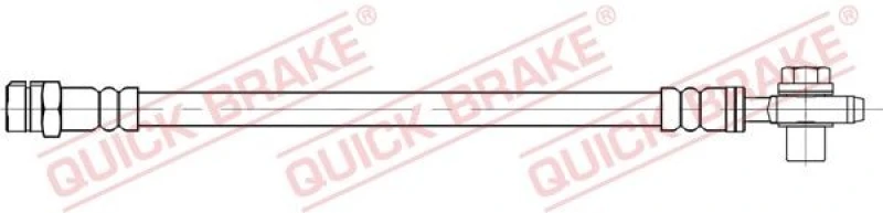 Image of QUICK BRAKE Brake hose QUICK BRAKE 50.095X
