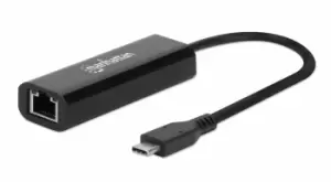 image of Manhattan USB-C to 2.5GBASE-T Gigabit (10/100/1000 Mbps & 2.5...