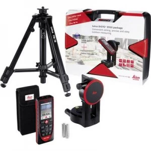 image of Leica Geosystems D510 Set Laser range finder 1/4 (6.3 mm) tripod adapter , Bluetooth, Case, Tripod, Fine adjustement tripod adapter Reading range (max