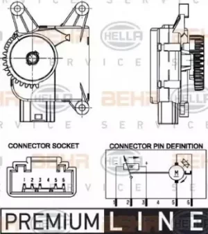 Image of Control Blending Flap Control Element 6NW351344-021 by BEHR